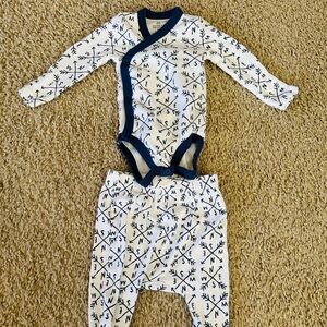 The Honest Company Navy and White Kids Matching Set
